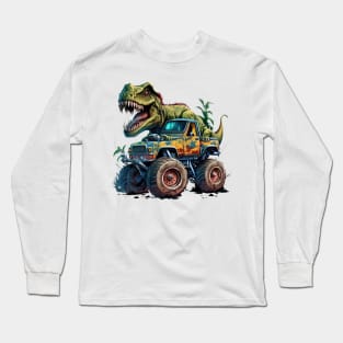 TRex Monster Truck Long Sleeve T-Shirt